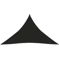 vidaXL Voile d'ombrage 160 g/m² Noir 4x4x5,8 m PEHD