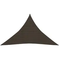 vidaXL Voile d'ombrage 160 g/m² Marron 3,5x3,5x4,9 m PEHD