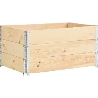 vidaXL Jardinières surélevées 3 pièces 80x120 cm Bois de pin massif