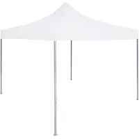 vidaXL Tente de réception professionnelle pliable 3 x 3 m acier blanc