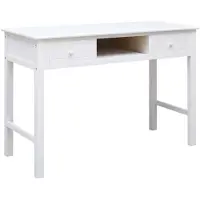 vidaXL Bureau Blanc 110 x 45 x 76 cm Bois