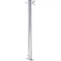 vidaXL Colonne à eau de jardin 40 cm acier inoxydable rond