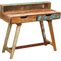 vidaXL Bureau en vieux bois