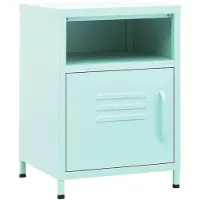vidaXL Table de chevet Vert menthe 35x35x51 cm Acier