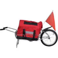 vidaXL Remorque de vélo monocycle avec sac