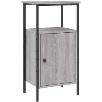 vidaXL Table de chevet sonoma gris 41x31x80 cm bois d'ingénierie