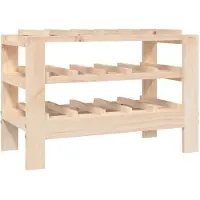 vidaXL Casier à vin 61,5x30x42 cm Bois de pin massif