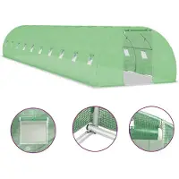 vidaXL Serre 45 m² 15x3x2 m