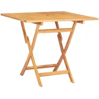 vidaXL Table de jardin pliante 85x85x76 cm teck massif