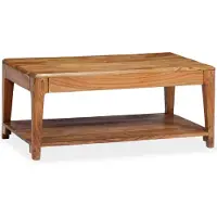vidaXL Table basse en bois massif 88x50x38 cm
