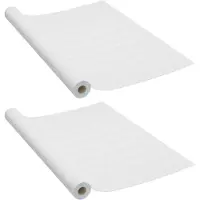 vidaXL Films autoadhésifs pour portes 2 pcs Bois blanc 210x90 cm PVC