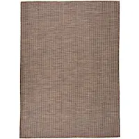 vidaXL Tapis à tissage plat d'extérieur 200x280 cm Marron