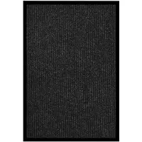vidaXL Paillasson rayé Anthracite 80x120 cm