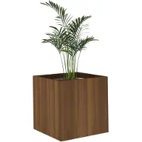 vidaXL Jardinière Chêne marron 40x40x40 cm Bois d'ingénierie