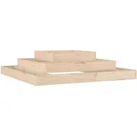 vidaXL Jardinière 110x110x27 cm Bois massif de pin