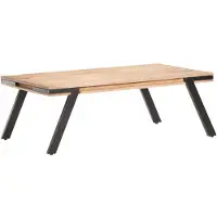 vidaXL Table basse 114x65x40 cm manguier massif