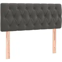 Super Merchant Tête de lit gris foncé 90x7x78/88 cm velours