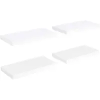 vidaXL Étagères murales flottantes 4 pcs Blanc 50x23x3,8 cm MDF