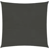 vidaXL Voile d'ombrage 160 g/m² Anthracite 3x3 m PEHD