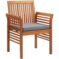vidaXL Chaises de jardin avec coussins 8 pcs. Bois massif acacia