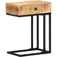 vidaXL Table d'appoint en forme d'U 45x30x61cm Bois de manguier massif