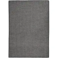 vidaXL Tapis à tissage plat d'extérieur 140x200 cm Gris