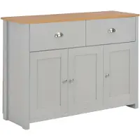 vidaXL Buffet gris 112x35x81 cm