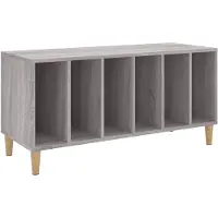 vidaXL Armoire à plateaux Gris Chêne Sonoma 100x38x48 cm Matériau dérivé du bois