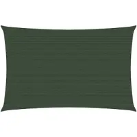 vidaXL Voile d'ombrage 160 g/m² Vert foncé 2x4,5 m PEHD