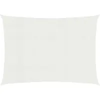 vidaXL Voile d'ombrage 160 g/m² blanc 3,5x4,5 m HDPE