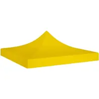 vidaXL Toit de tente de réception 2x2 m Jaune 270 g/m²