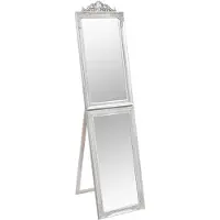 vidaXL Miroir sur pied argenté 45x180 cm