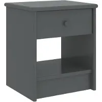 vidaXL Table de chevet Gris foncé 35x30x40 cm Bois de pin massif