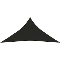 vidaXL Voile d'ombrage 160 g/m² noir 3x3x3 m HDPE