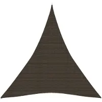 vidaXL Voile d'ombrage 160 g/m² Marron 4x5x5 m HDPE
