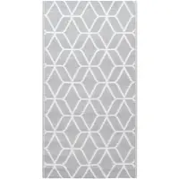 vidaXL Tapis d'extérieur ARAKIL Gris 190x290 cm PP