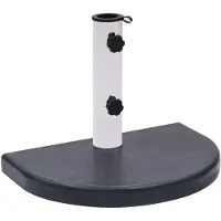 vidaXL Socle de parasol Noir 40x28x4 cm Granite