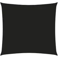 vidaXL Voile de parasol tissu oxford carré 6x6 m noir