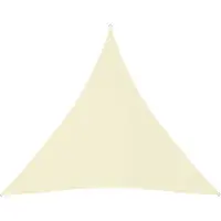 vidaXL Voile de parasol tissu oxford triangulaire 4,5x4,5x4,5 m crème