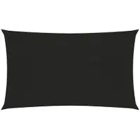 vidaXL Voile d'ombrage 160 g/m² Noir 2x5 m PEHD