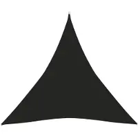 vidaXL Voile d'ombrage 160 g/m² Noir 4,5x4,5x4,5 m PEHD