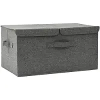 vidaXL Boîte de rangement en tissu 50x30x25 cm Anthracite