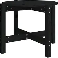 vidaXL Table basse noire à62,5x45 cm pin massif