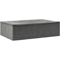 vidaXL Boîte de rangement Tissu 70x40x18 cm Anthracite