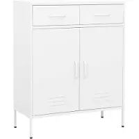 vidaXL Armoire de stockage blanc 80x35x101,5 cm acier