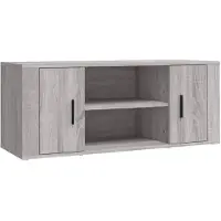 vidaXL Armoire TV Gris Sonoma 100x35x40 cm Bois composite