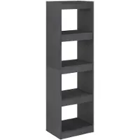 vidaXL Bibliothèque/Séparateur de pièce Gris 40x30x135,5 cm Pin massif