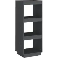 vidaXL Bibliothèque/Séparateur de pièce gris 40x35x103 cm pin massif