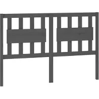 vidaXL Tête de lit Gris 125,5x4x100 cm Pin massif