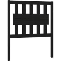 vidaXL Tête de lit noire 80,5x4x100 cm pin massif